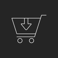 shopping cart line icon N53