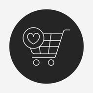 shopping cart line icon N56