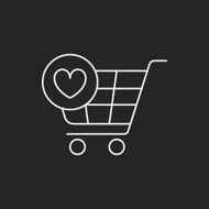 shopping cart line icon N57