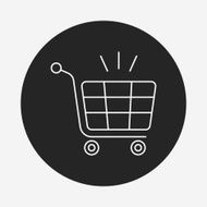 shopping cart line icon N60