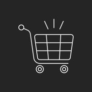 shopping cart line icon N61