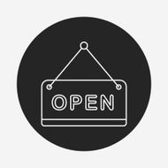 shop open line icon N8