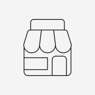 shop store line icon N6