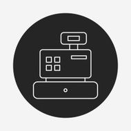 Cash register line icon N12