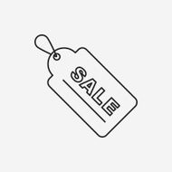 sale discount line icon N28