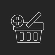 shopping basket line icon N14