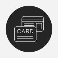 credit card line icon N27