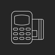 Credit card machine line icon N5