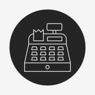 Cash register line icon N16