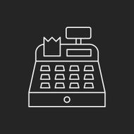 Cash register line icon N17