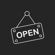 shop open line icon N13