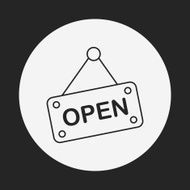 shop open line icon N14