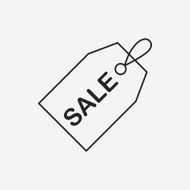 sale discount line icon N36