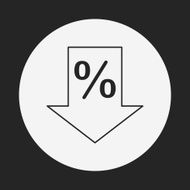 sale discount line icon N39