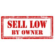Sell Low By Owner-stamp