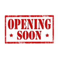 Opening Soon-stamp