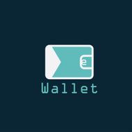 electronic wallet flat design vector template N3