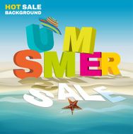 Seasonal summer sale poster