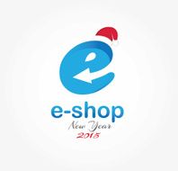 e shop new year vector design template