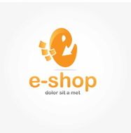 e shop vector design template N4
