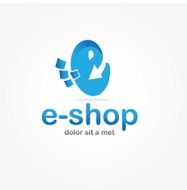 e shop vector design template N5