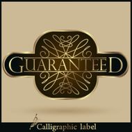 Vector set of Labels Guaranteed Premium Quality Rate N2