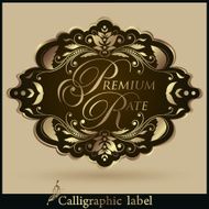 Vector set of Labels Guaranteed Premium Quality Rate N12