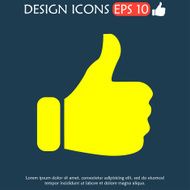 Like icon Flat design style modern vector illustration N3