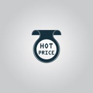Hot price sticker Badge Label N2