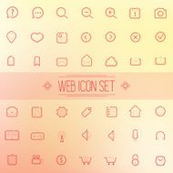 Trendy Line Vector Icons Web Mobile Applications