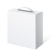 Package Cardboard Box with a handle N4