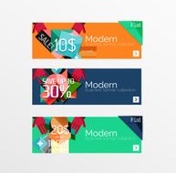 Set of banners with stickers labels and elements for sale N3