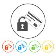 Credit Card Security icon Vector Eps 10 N3