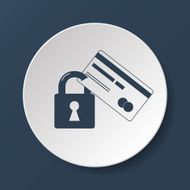 Credit Card Security icon Vector Eps 10 N4