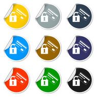 Credit Card Security icon Vector Eps 10 N6