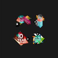 Set of labels stickers banners badges and elements for sale N8