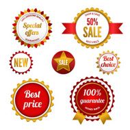 Set of sale badges labels and stickers