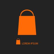 Orange shopping bag N2