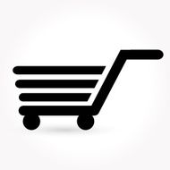 black simple shopping