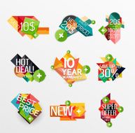 Set of labels stickers banners badges and elements for sale N9