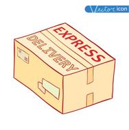 Free shipping box icon Vector illustration N11