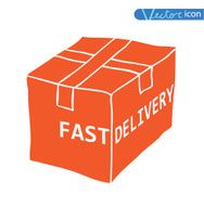 Free shipping box icon Vector illustration N15