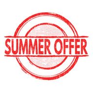 Summer offer stamp