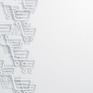Vector modern white shooping background