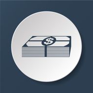 Flat icon of money N4