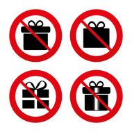 Gift box sign icon Present symbol N33