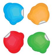 Set of rectangle labels with rounded corners N2