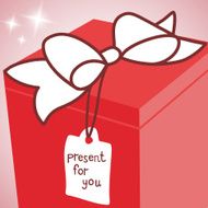 big red gift box N2