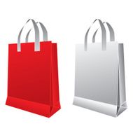 Shopping bag design icon with empty space for personal message