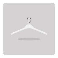 Vector of flat icon clothes hanger N5